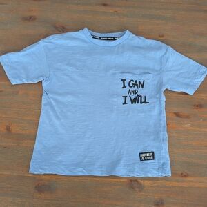 Motivational Blue Kids Tee - Short Sleeve